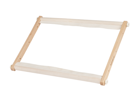 Gobelin embroidery frame with  rotating bars